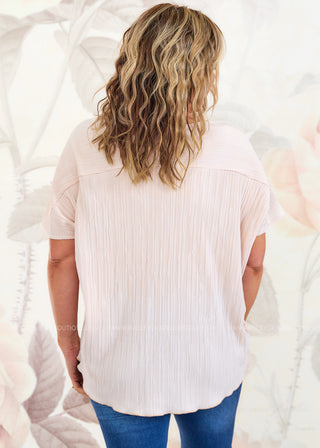 Fluttering Heart Top - Blush - LAST ONE FINAL SALE