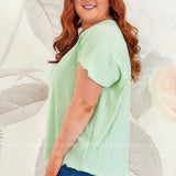 Fluttering Heart Top - Mint - LAST ONES FINAL SALE