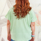 Fluttering Heart Top - Mint - LAST ONES FINAL SALE