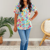 Full of Flowers Top* LAST ONES FINAL SALE *