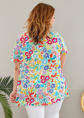 Full of Flowers Top  - FINAL SALE