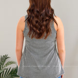 Luna Striped Tank - Black* FINAL SALE *