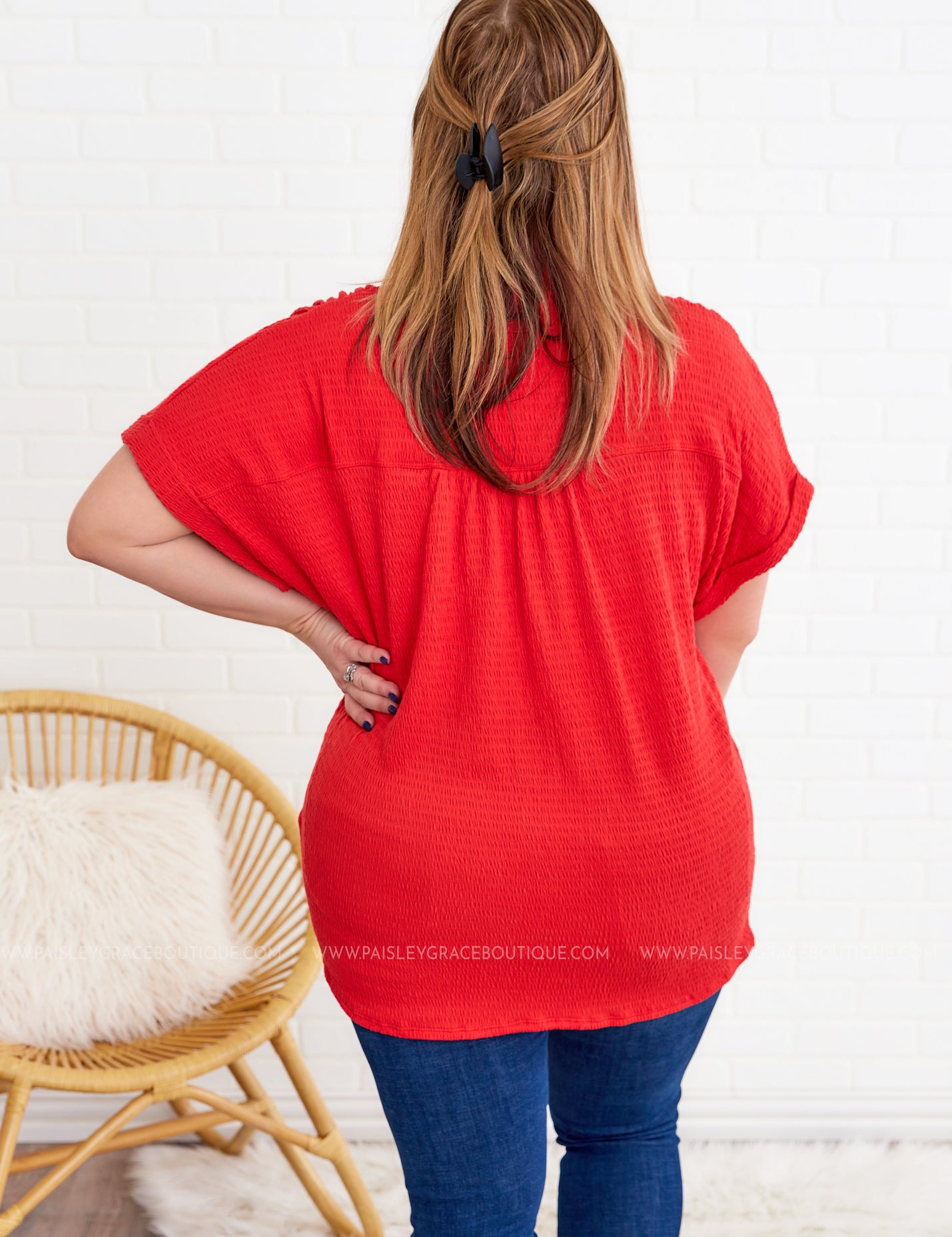 Let's Run Away Top - Red* LAST ONES FINAL SALE *