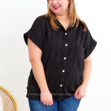 Let's Run Away Top - Black* LAST ONES FINAL SALE *