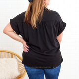 Let's Run Away Top - Black* LAST ONES FINAL SALE *