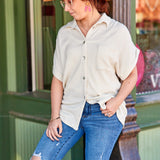 Let's Run Away Top - Cream* LAST ONES FINAL SALE *