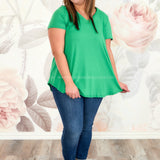Stay Genuine Top - Green* FINAL SALE *