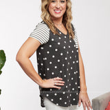 Seeking Casual Top-POLKA DOT - LAST ONES FINAL SALE