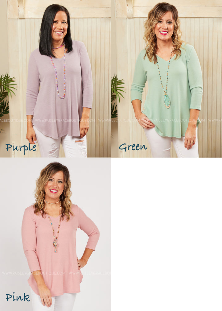 Shana Top (3 Colors). - Final Sale CLEARANCE