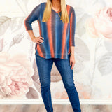 First Sunrise Top-Blue* LAST ONES FINAL SALE *
