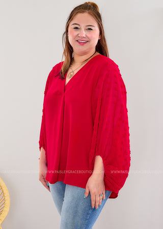 Bombshell Beauty Top - Red* FINAL SALE *