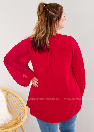 Bombshell Beauty Top - Red* FINAL SALE *