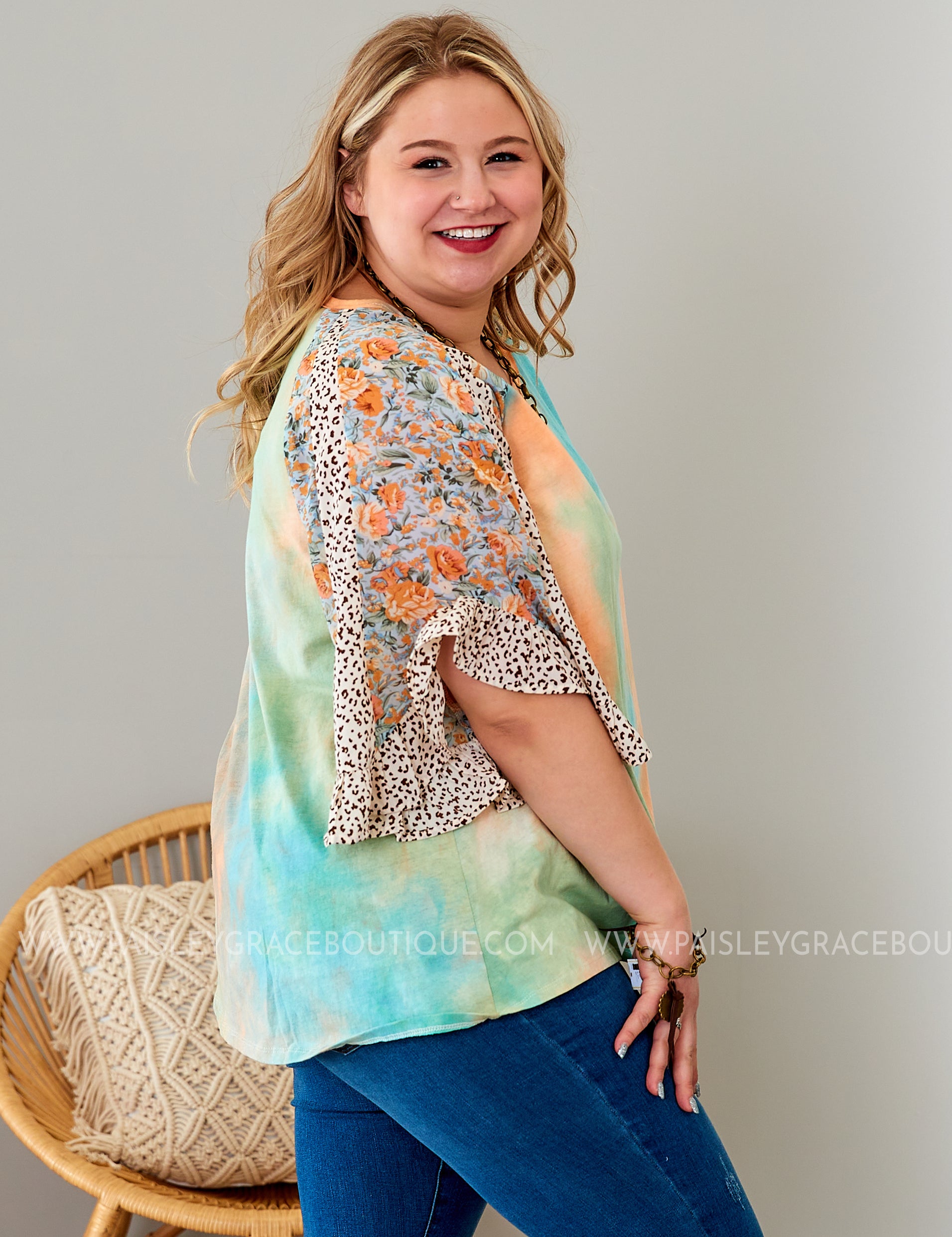 Tropic Sunrise Top - LAST ONES FINAL SALE