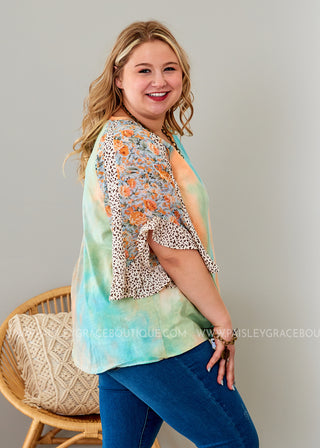 Tropic Sunrise Top - FINAL SALE