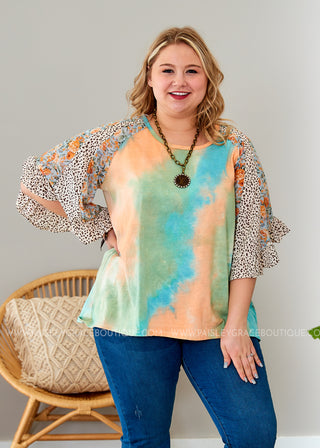 Tropic Sunrise Top - FINAL SALE