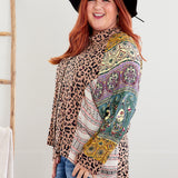 Holding Onto You Top - Taupe/Sage Mix* LAST ONES FINAL SALE *