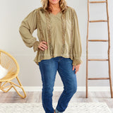 Hung the Moon Top - Olive - LAST ONES FINAL SALE