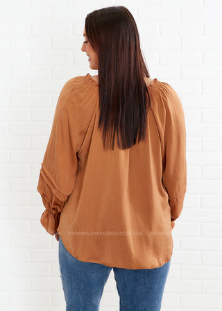 A New Perspective Top - Camel - LAST ONES FINAL SALE