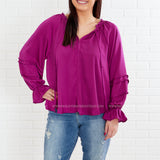 A New Perspective Top - Magenta - LAST ONES FINAL SALE