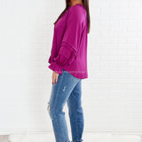 A New Perspective Top - Magenta - LAST ONES FINAL SALE