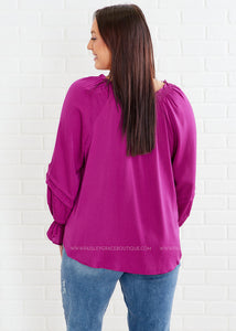 A New Perspective Top - Magenta - FINAL SALE