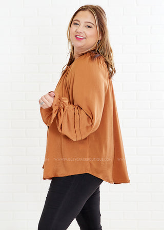 A New Perspective Top - Camel - LAST ONES FINAL SALE