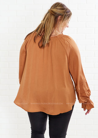 A New Perspective Top - Camel - LAST ONES FINAL SALE