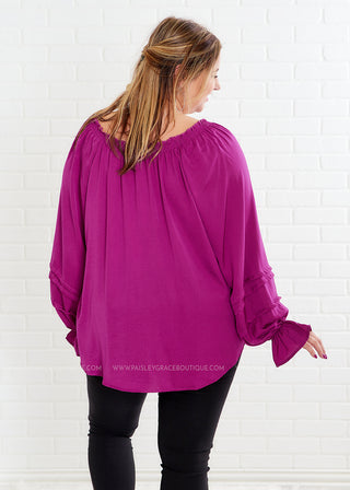 A New Perspective Top - Magenta - FINAL SALE