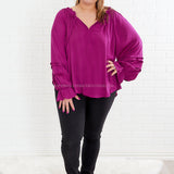 A New Perspective Top - Magenta - LAST ONES FINAL SALE
