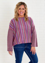 Load image into Gallery viewer, Time of Our Lives Sweater - Purple - FINAL SALE
