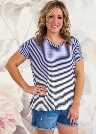 Blur the Line Top - Lavender - FINAL SALE