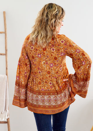 Painted Inspiration Top - Rust - FINAL SALE - FINAL SALE