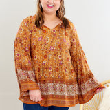 Painted Inspiration Top - Rust - LAST ONES FINAL SALE