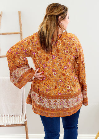 Painted Inspiration Top - Rust - FINAL SALE - FINAL SALE