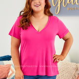 Renewed Top by POL - FUCHSIA - LAST ONES FINAL SALE