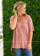 Load image into Gallery viewer, Call Me Classic Top - DUSTY CEDAR - FINAL SALE
