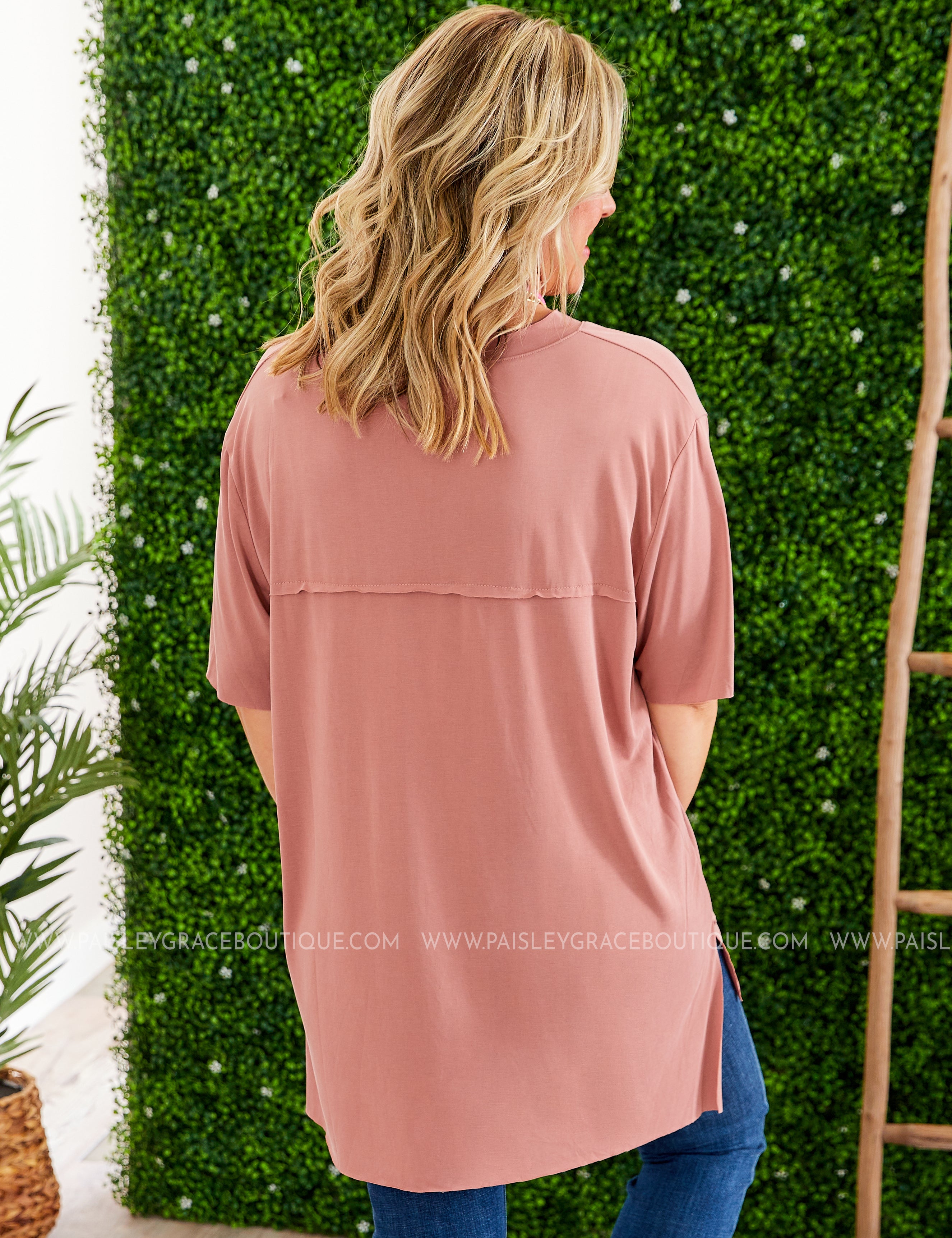 Call Me Classic Top - DUSTY CEDAR - LAST ONES FINAL SALE