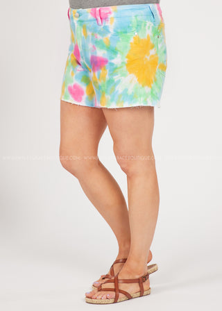 Rainbow Tie-Dye Shorts - LAST ONE FINAL SALE -- WS23