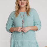 Laced With Love Sweater-ICE BLUE - LAST ONES FINAL SALE