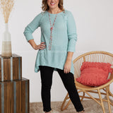 Laced With Love Sweater-ICE BLUE - LAST ONES FINAL SALE