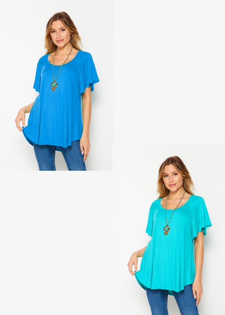 Blue Bonnet Top - 2 Colors - LAST ONES FINAL SALE