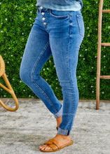 Load image into Gallery viewer, Night Tide Button Fly Jeans by Vervet - FINAL SALE -- WS23
