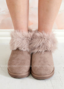 Frost Booties By Very G - Taupe - FINAL SALE