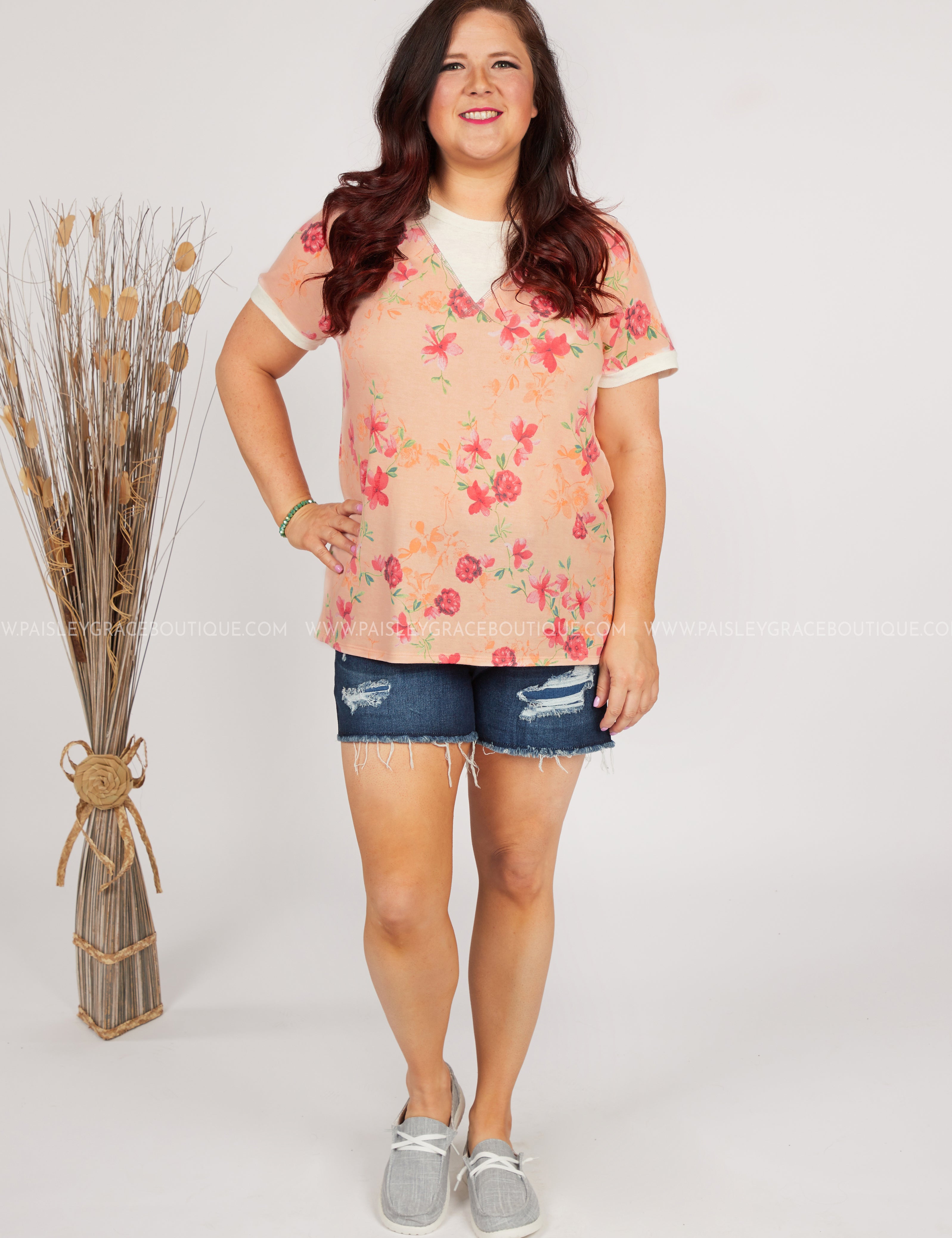All Is Peachy Top - LAST ONES FINAL SALE