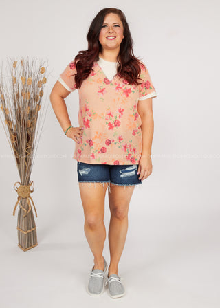 All Is Peachy Top - LAST ONES FINAL SALE