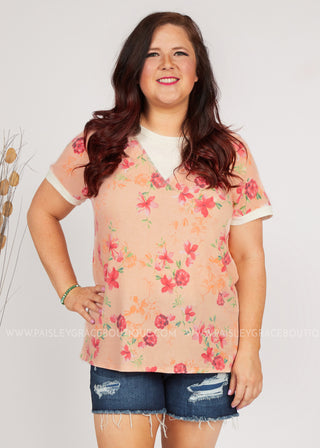 All Is Peachy Top - LAST ONES FINAL SALE