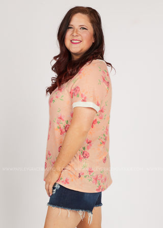 All Is Peachy Top - LAST ONES FINAL SALE