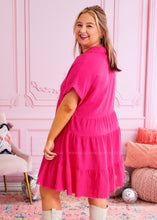 Load image into Gallery viewer, Kelsey Dress - Hot Pink - FINAL SALE
