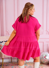 Load image into Gallery viewer, Kelsey Dress - Hot Pink - FINAL SALE

