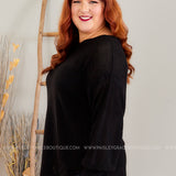 All the Right Reasons Sweater - BLACK* LAST ONES FINAL SALE *